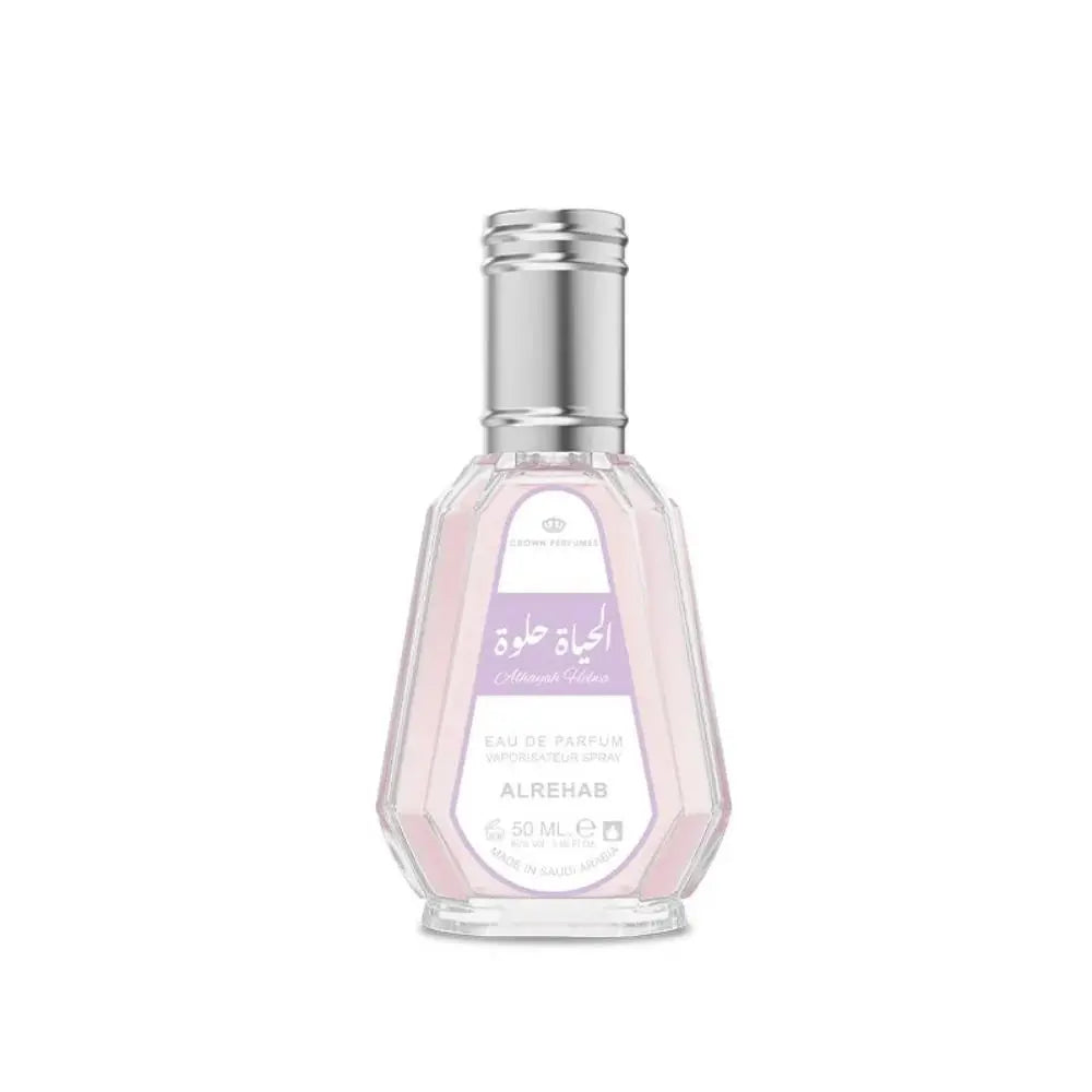 Alhayat Helwa Eau de Parfum 50 ml by ALREHAB on white background
