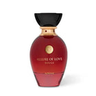 Allure of Love Rouge Perfume on white background