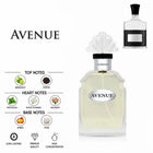 Avenue Perfume by ALREHAB with Bergamot, Pepper, Patchouli, Amber and Musk Notes