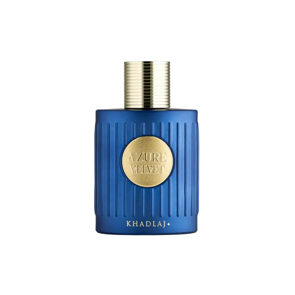 Azure Velvet Perfume on white background