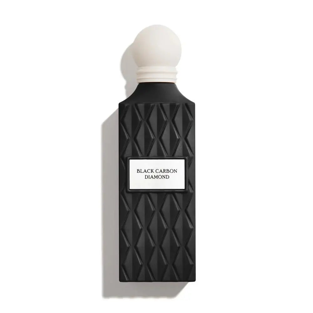 Black Carbon Diamond Perfume on white background