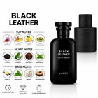 Black Leather perfume by LANSY with fragrance notes and scent comparison