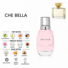 Che Bella Women’s Perfume by ALREHAB with Bergamot, Pear, Rose, Jasmine, Musk and Amber Notes