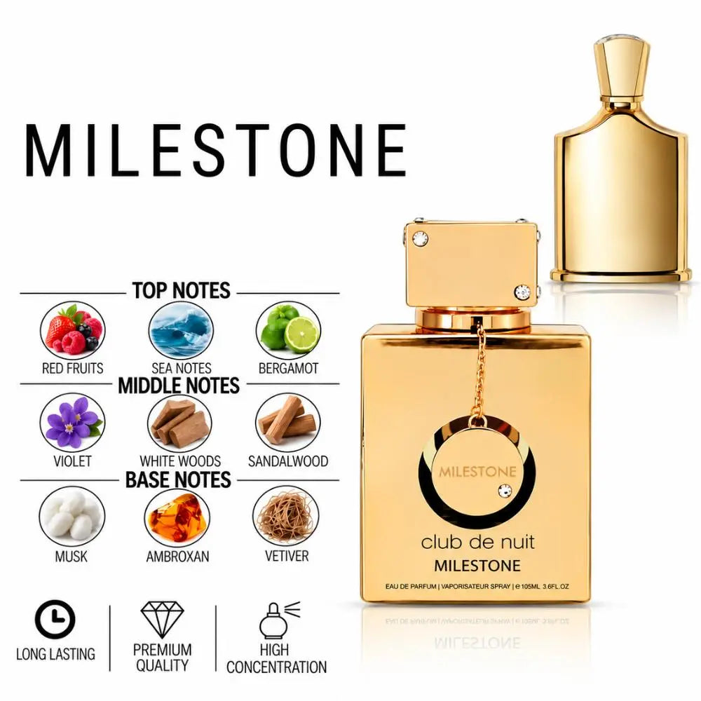Club de Nuit Milestone Perfume with fragrance notes and scent comparison