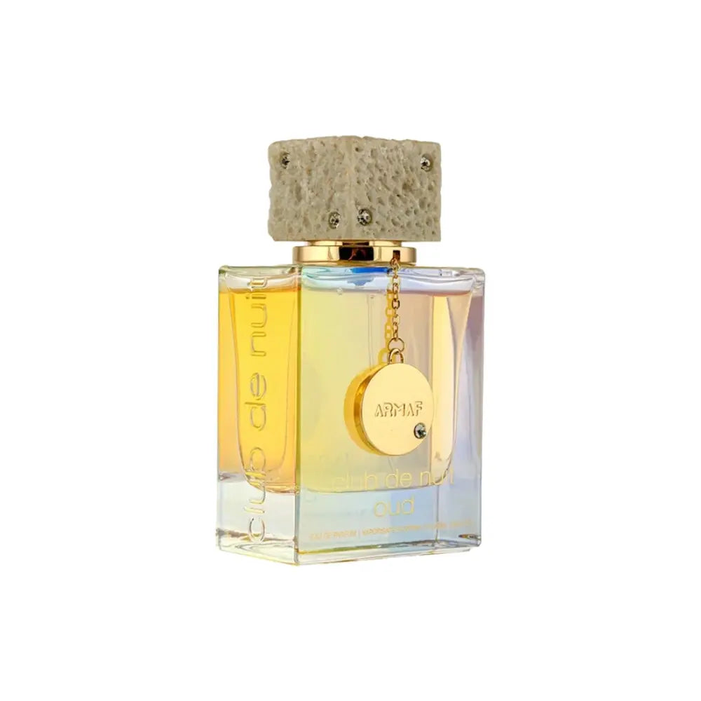 Club de Nuit Oud Perfume on white background