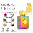 Club de Nuit Untold Perfume with fragrance notes and scent comparison
