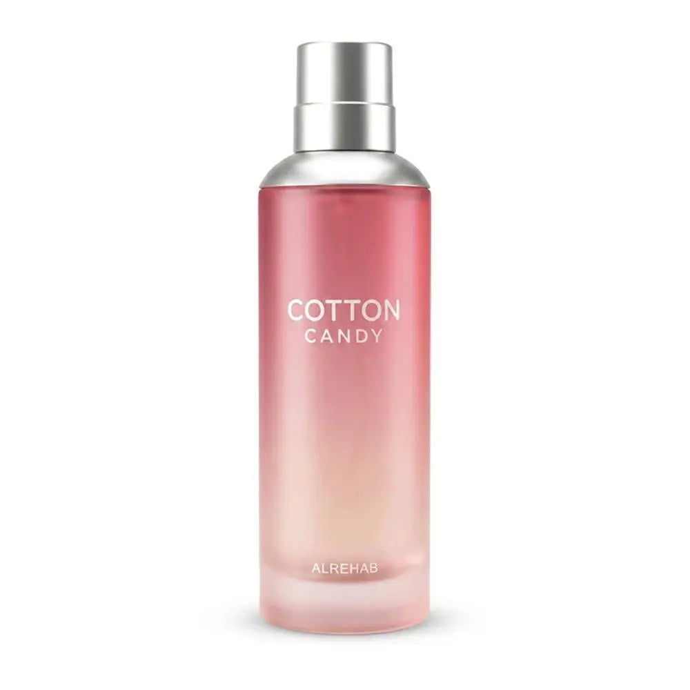 Cotton Candy Perfume on white background