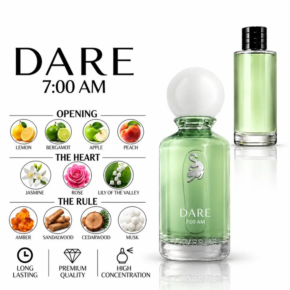  Dare 7:00 AM Perfume with fragrance notes and scent comparison