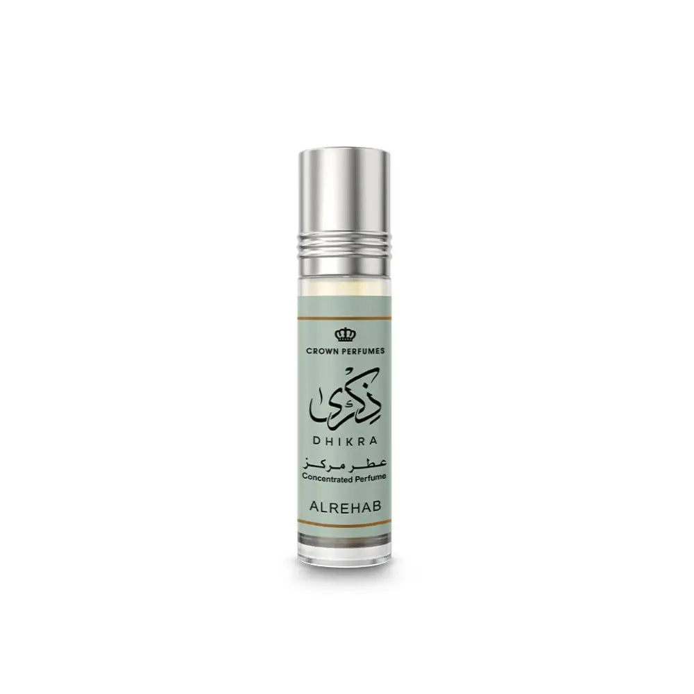 Dhikra 6 ml concentrated perfume oil by ALREHAB on white background