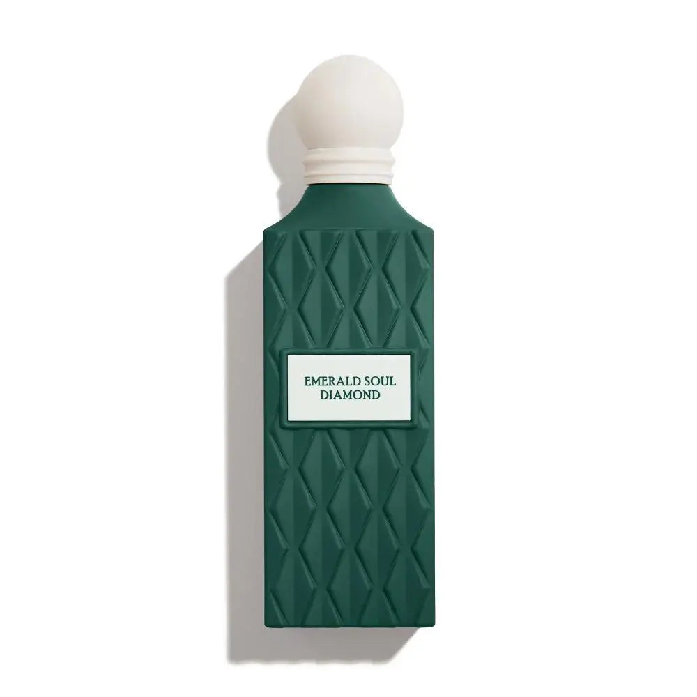 Emerald Soul Diamond Perfume on white background
