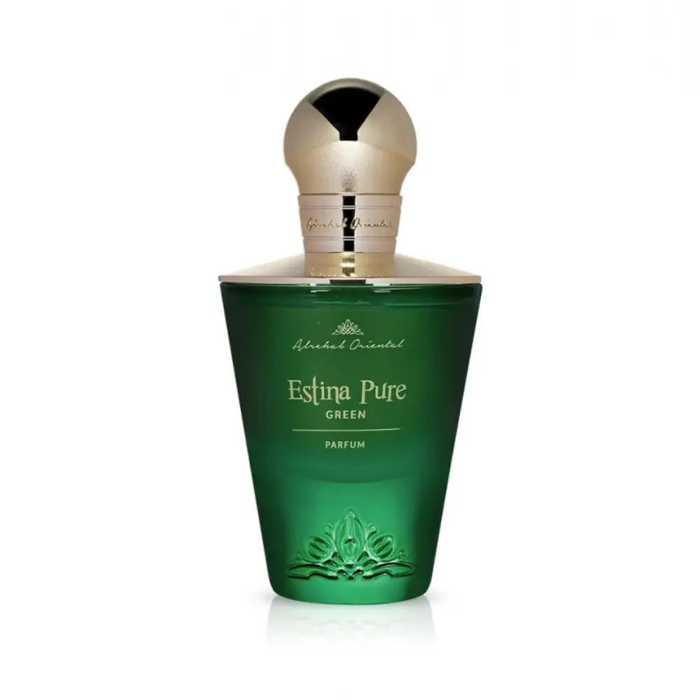 Estina Pure Green Parfum by ALREHAB on White Background