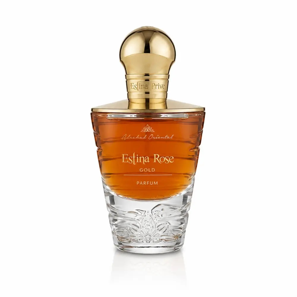 Estina Rose Gold Parfum by ALREHAB on White Background