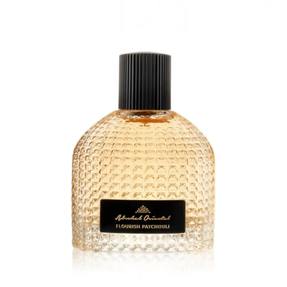 Flourish Patchouli Parfum by ALREHAB on White Background