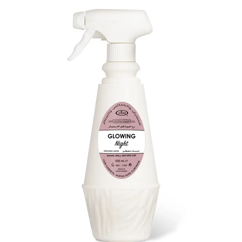 Glowing Night 500 ml perfumed water spray by ALREHAB on white background