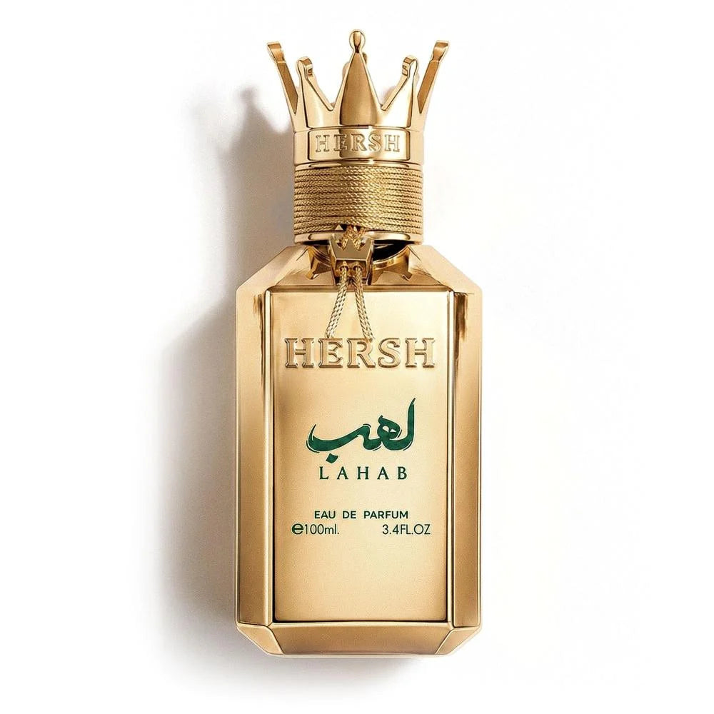 Hersh Lahab Perfume on white background