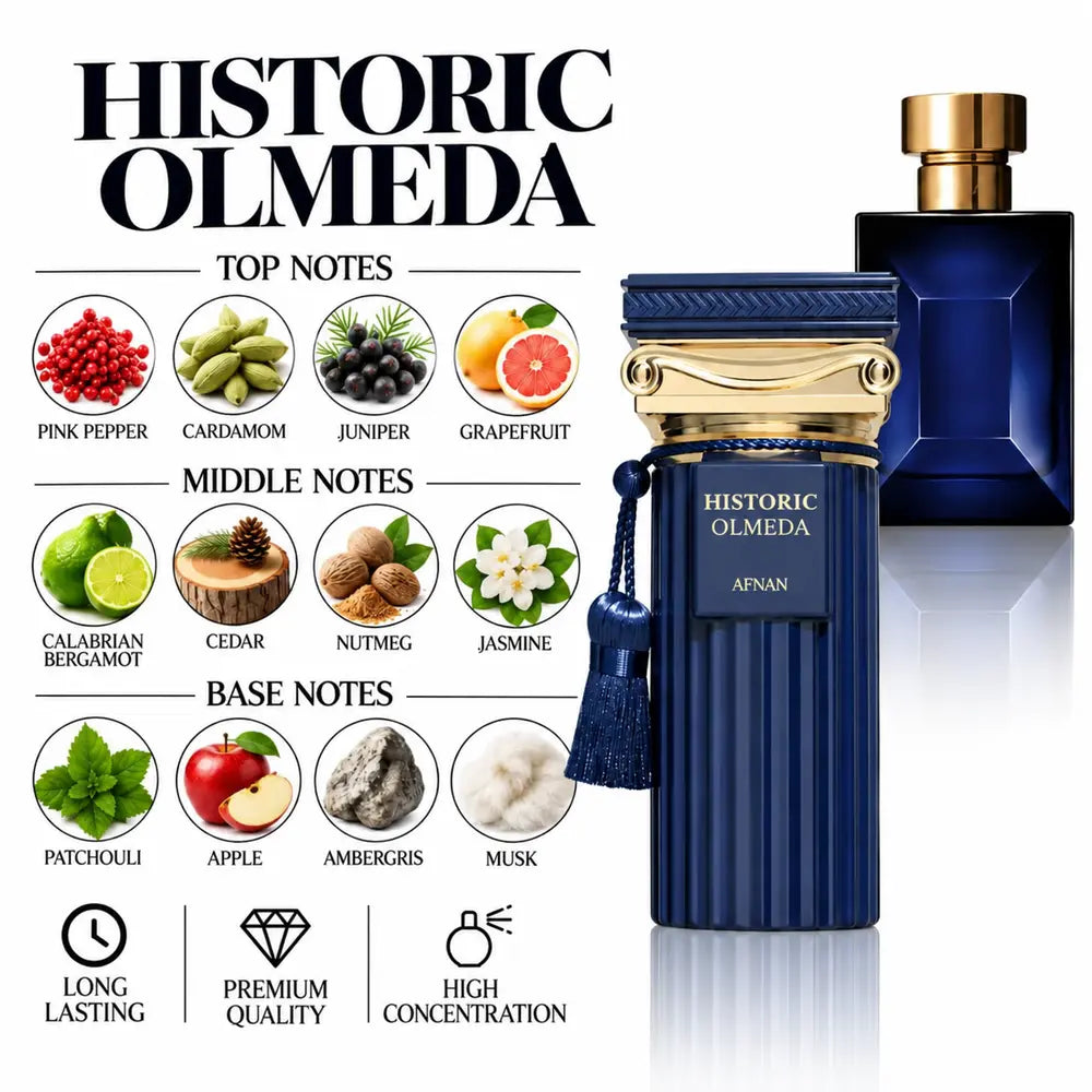 Historic Olmeda Perfume with a fragrance notes