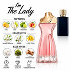 I’m The Lady perfume with fruity citrus, floral and woody musky notes