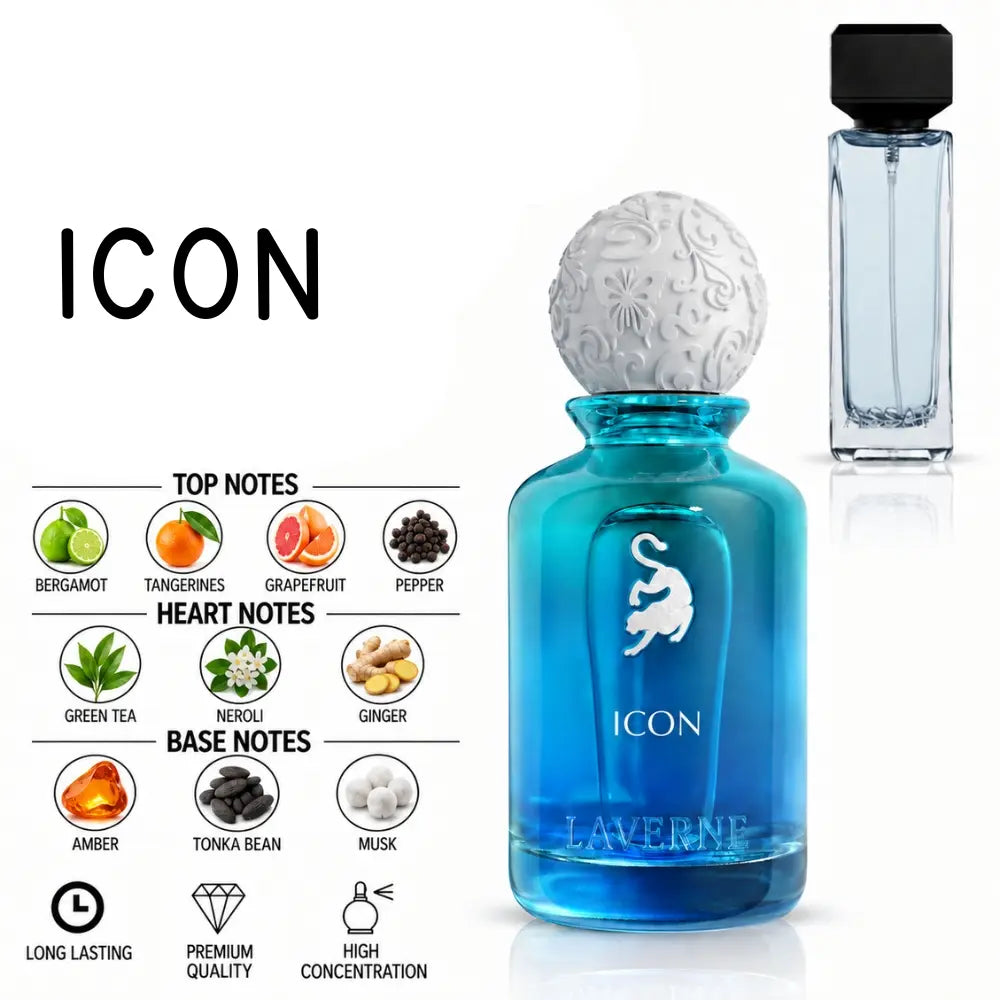 Icon Perfume with fragrance notes and scent comparison