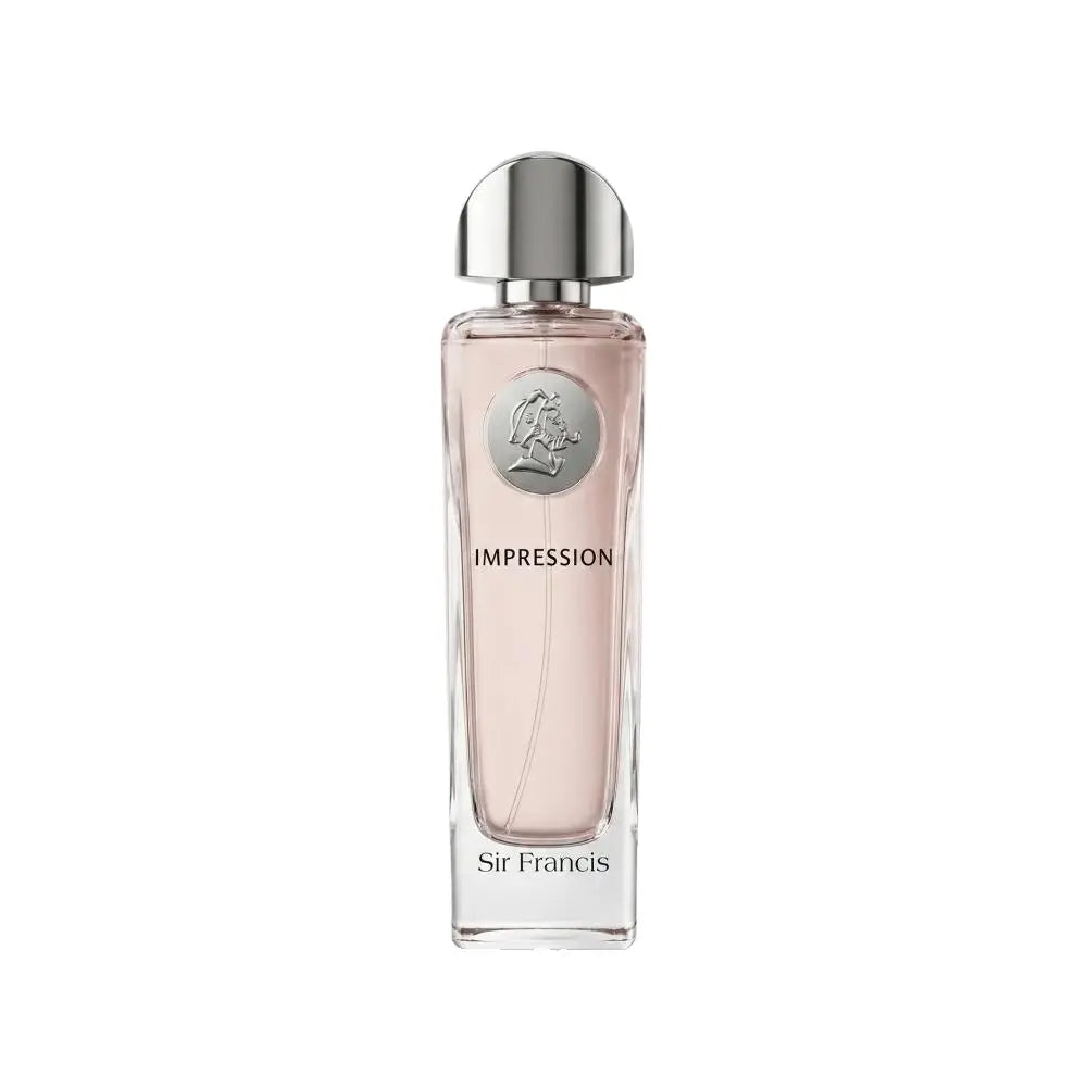 Impression Perfume on white background