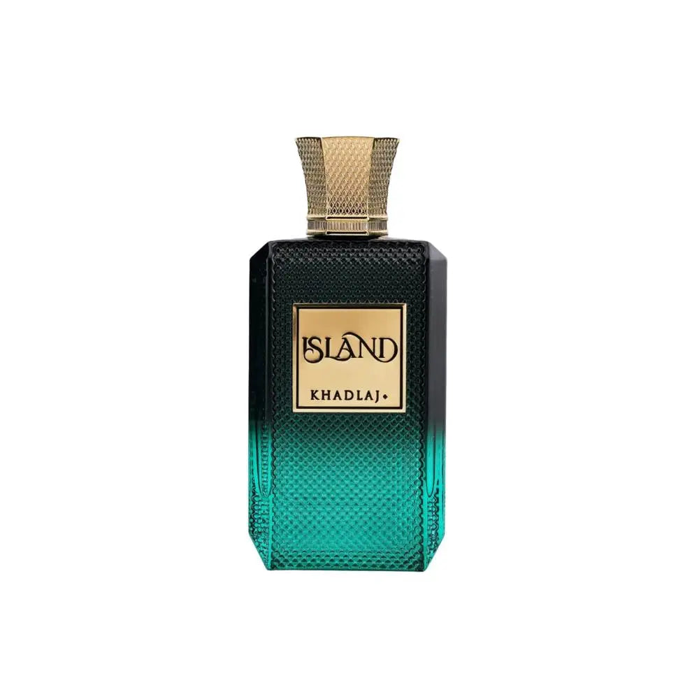 Island Khadlaj perfume bottle on white background
