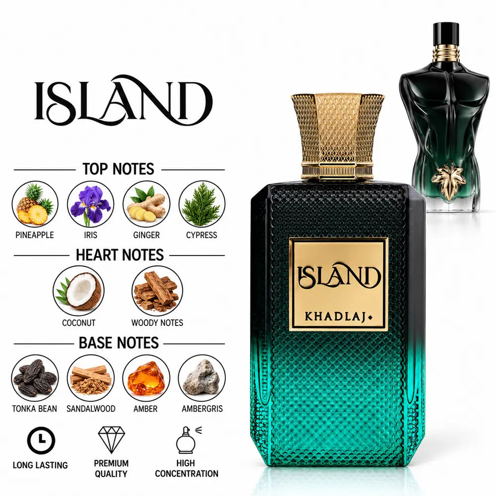 Island Khadlaj perfume comparison with fragrance notes