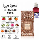 Khamrah Mira  Perfume with a fragrance Notes and scent comparison