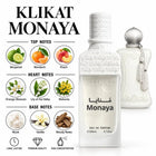 Klikat Monaya Perfume with fragrance notes and scent comparison
