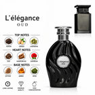 L'Elegance Oud Perfume with fragrance notes and scent comparison