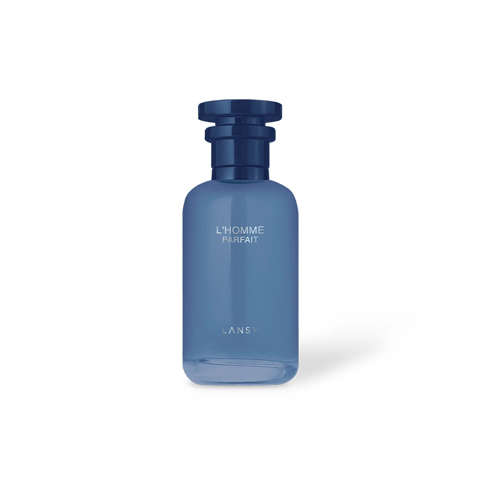 L’Homme Parfait Eau de Parfum by LANSY on White Background
