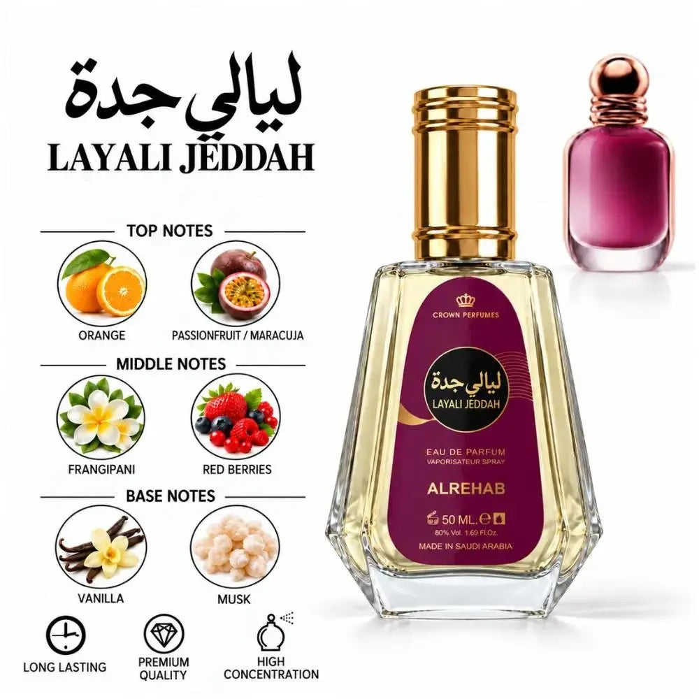 Layali Jeddah Perfume with a fragrance notes