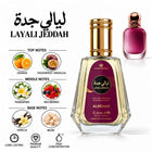 Layali Jeddah Perfume with a fragrance notes