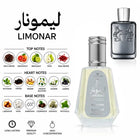 Limonar perfume with citrus, spicy, floral, woody and musky notes