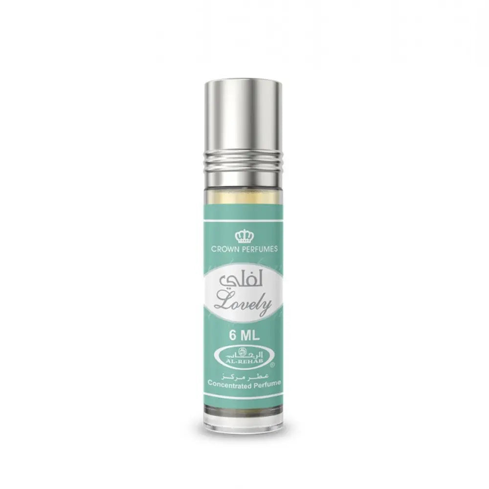 Lovely 6 ml Concentrated Perfume Oil by ALREHAB on White Background