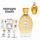 Midnight Desire Perfume by ALREHAB with Lemon, Orange, Jasmine, Rose, Amber, Sandalwood and Musk Notes