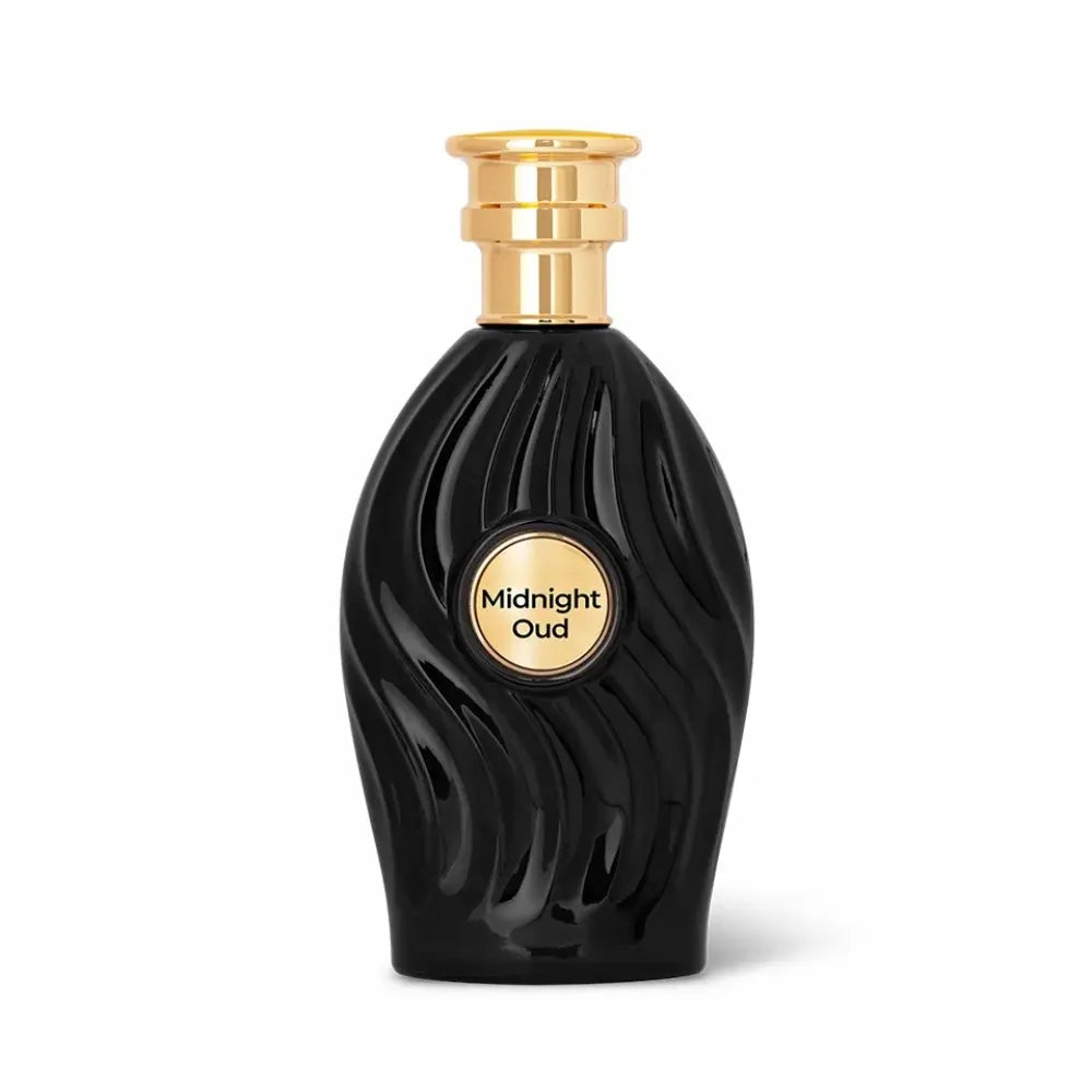 Midnight Oud Perfume on White Background