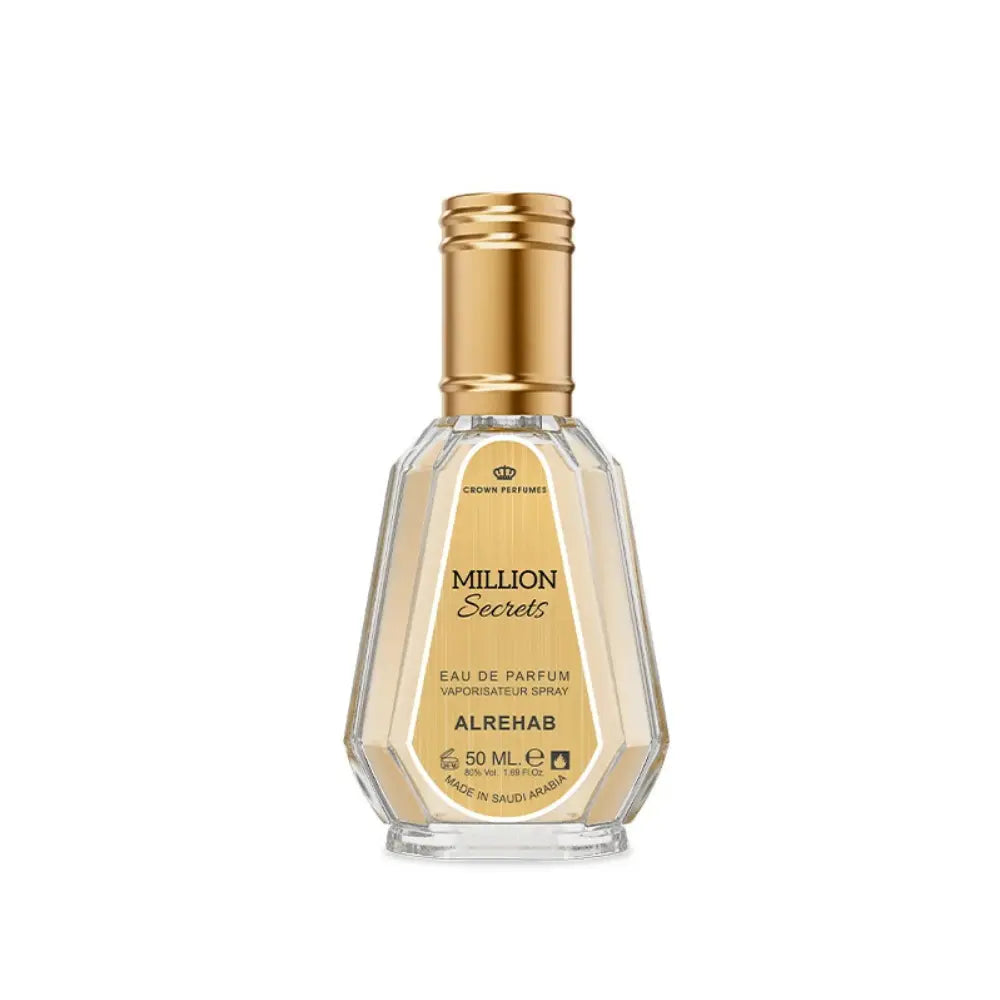Million Secrets 50 ml Eau de Parfum by ALREHAB on white background