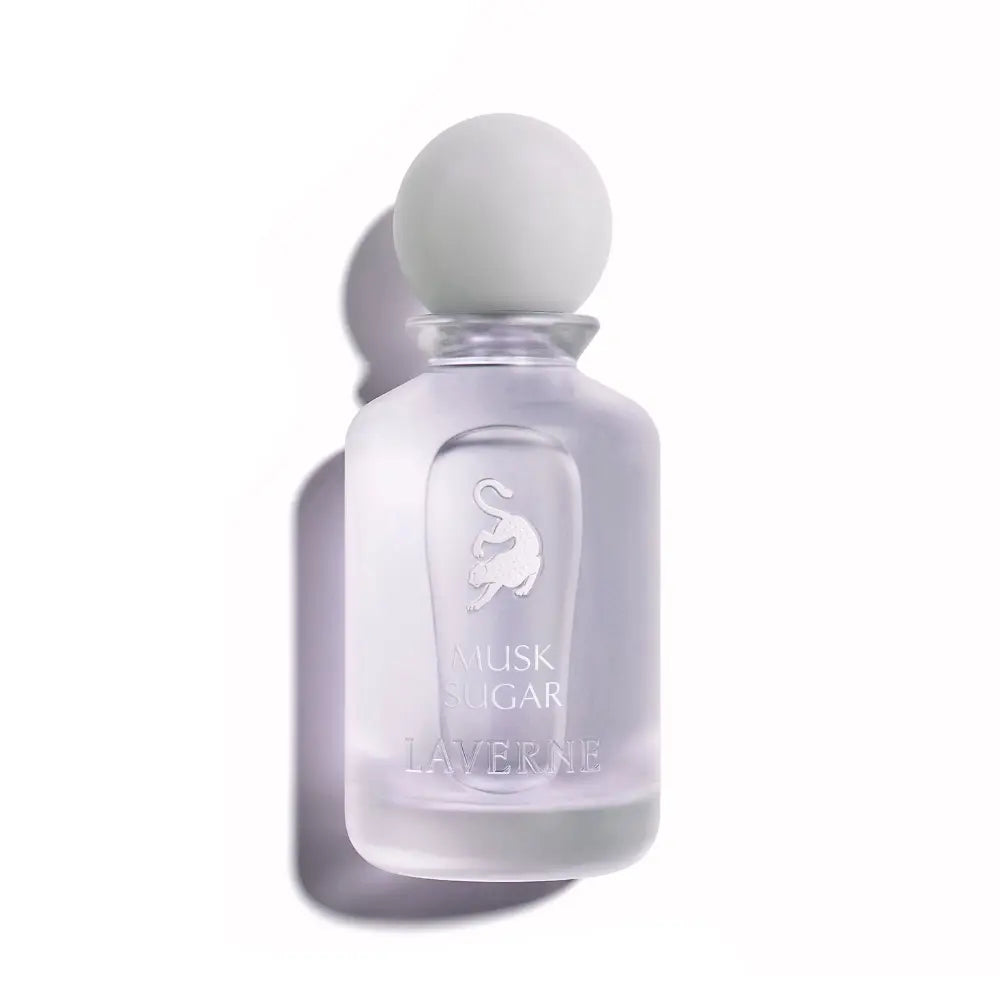 Musk Sugar Perfume on white background