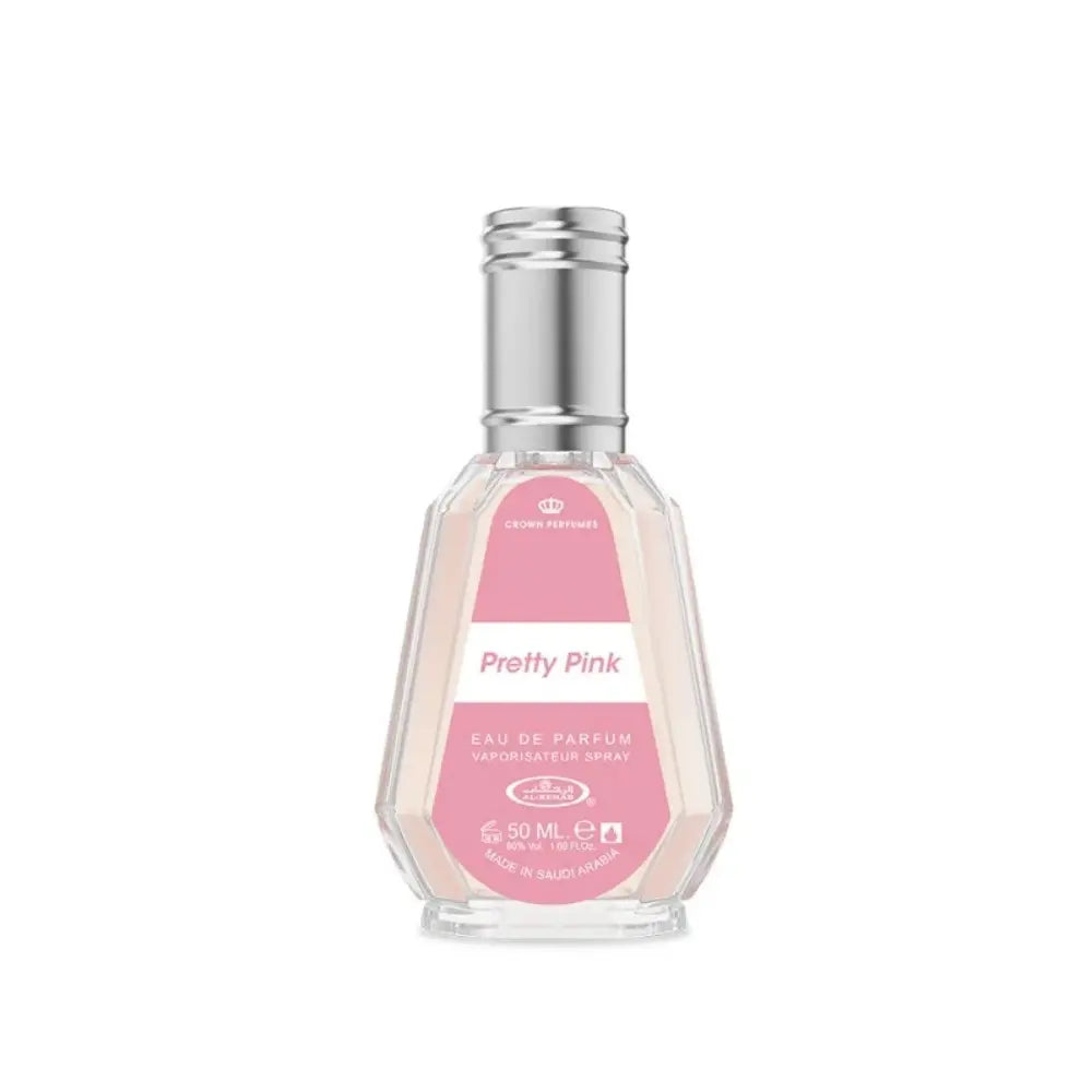 Pretty Pink 50 ml Eau de Parfum by ALREHAB on white background