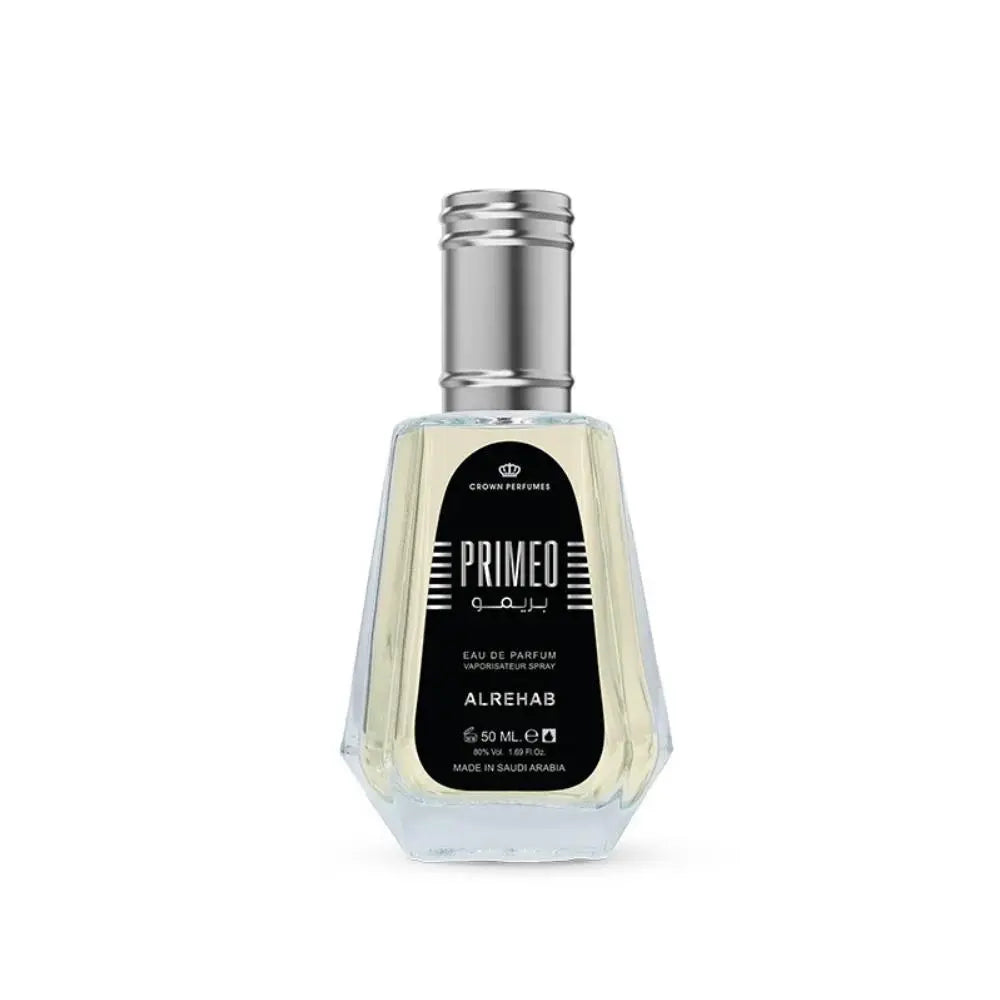 Primeo Perfume on white background