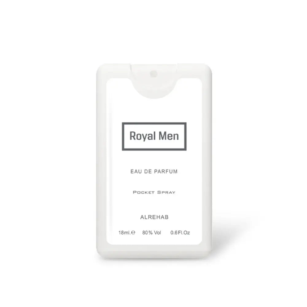 Royal Men 18 ml pocket perfume spray by ALREHAB on white background