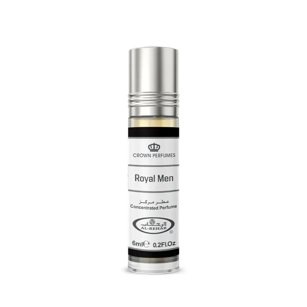 Royal Men 6 ml concentrated perfume oil by ALREHAB on white background