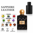 Sapphire Leather Perfume with a fragrance notes