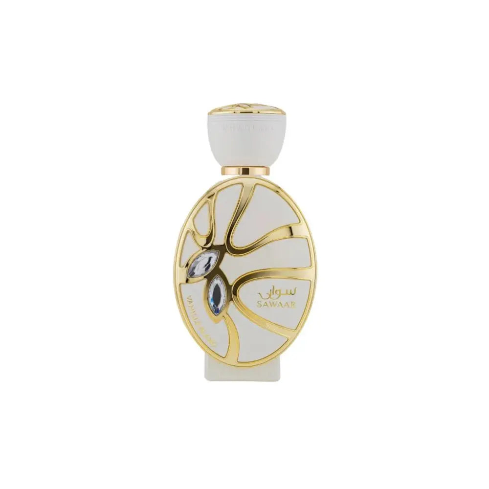 Sawaar Vanille Blanc Perfume on white background