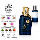 Shaheen Oud perfume by ALREHAB with fragrance notes and scent comparison