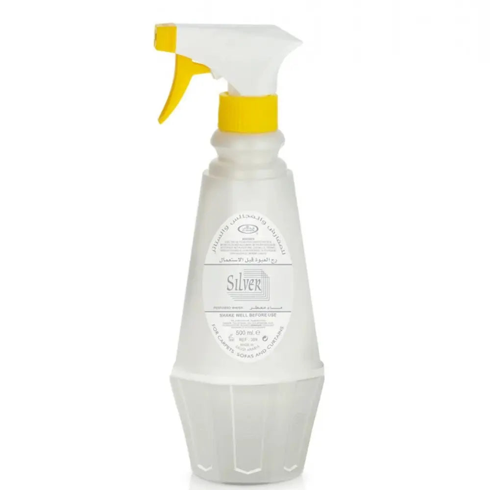 Silver 500ml Perfumed Water Spray for Carpets, Sofas and Curtains by ALREHAB