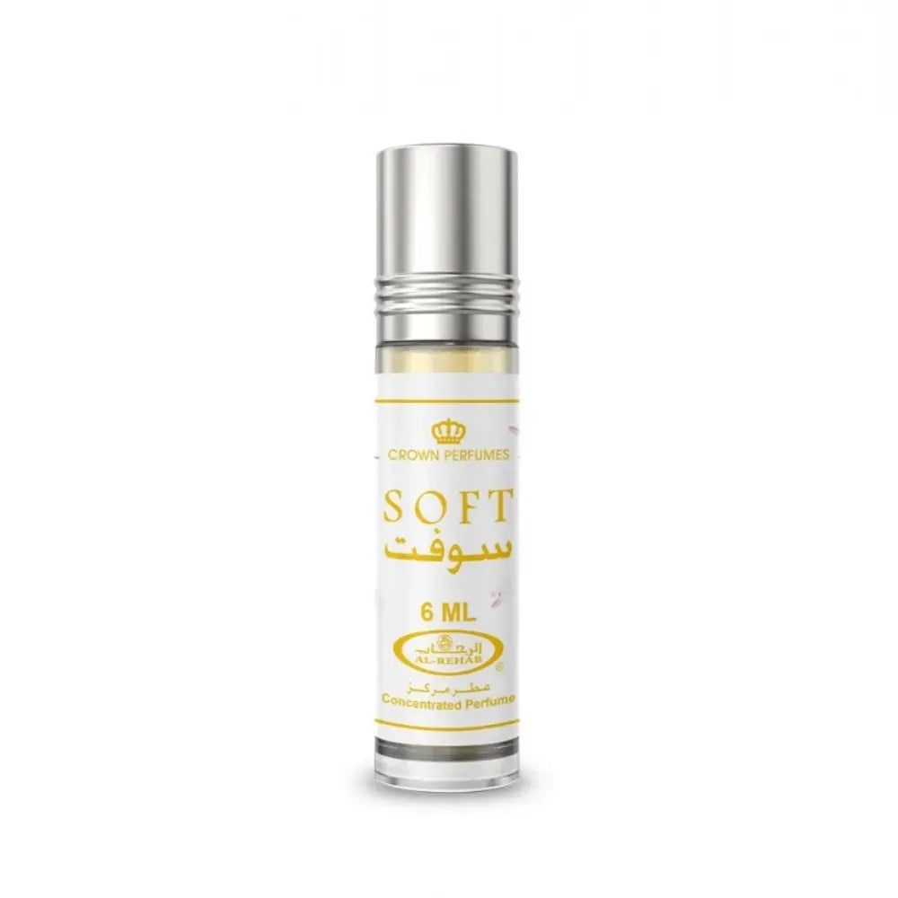 Soft 6 ml Concentrated Perfume Oil by ALREHAB on White Background