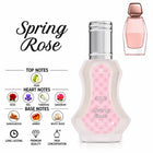 Spring Rose Perfume by ALREHAB with Pear, Rose, Iris, Tuberose, Geranium, Sandalwood, Amber and White Musk Notes