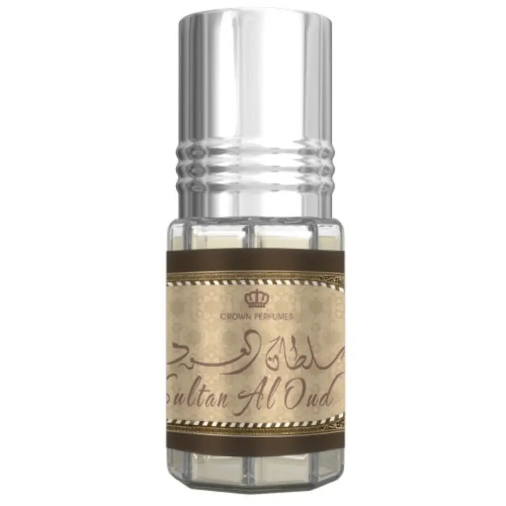 Sultan Al Oud 3 ml Concentrated Perfume Oil by ALREHAB on White Background