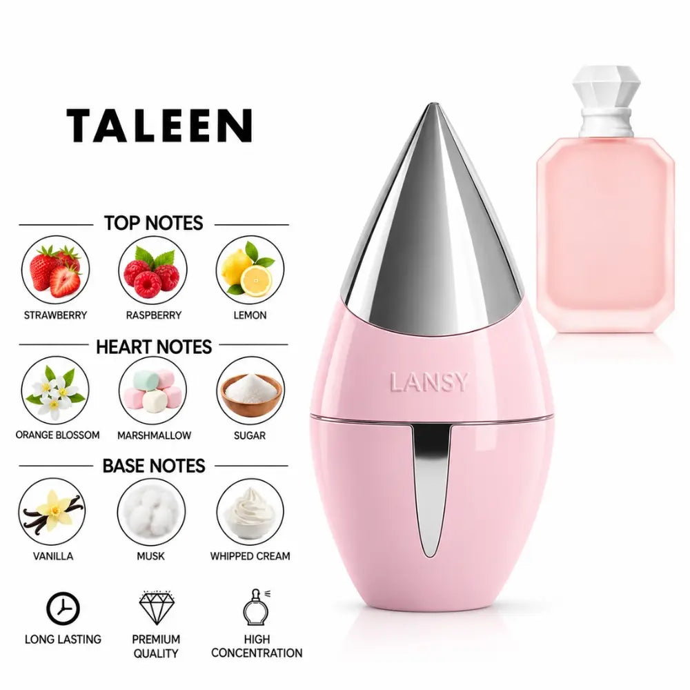 Taleen LANSY perfume with strawberry, raspberry, lemon and vanilla notes