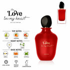 The Love in My Heart Perfume by ALREHAB with Pear, Mandarin, Peach, Jasmine, Vanilla, Benzoin and Patchouli Notes
